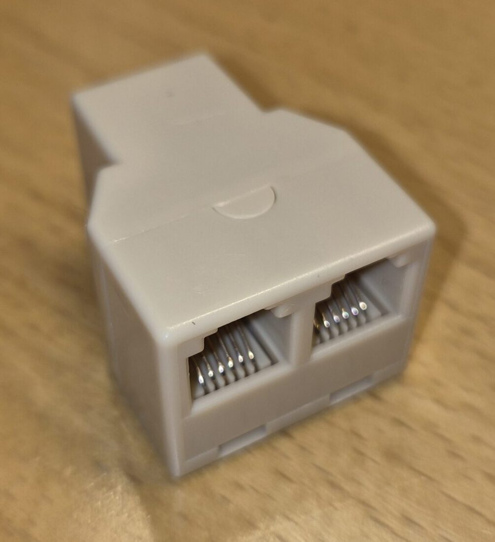 RJ12-förgrening – 1 till 2 portar